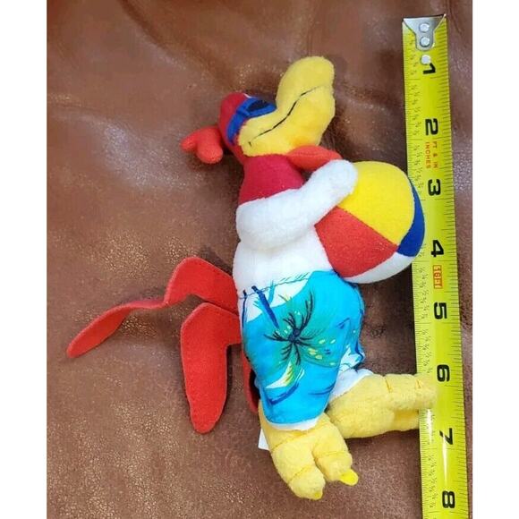 1999 Foghorn Leghorn Warner Brothers Rooster 6 Inch Stuffed Animal Plush Toy - Picture 4 of 6